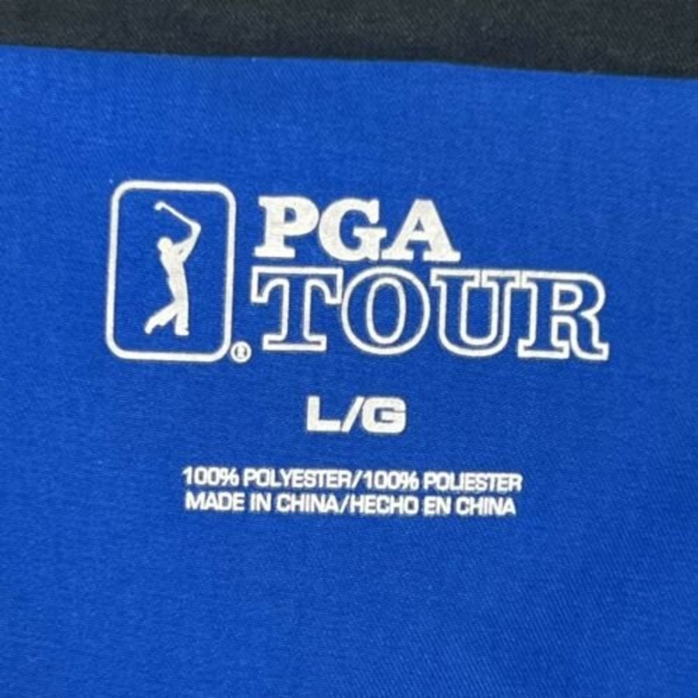 Men’s PGA Tour Large Full Zip Blue Windbreaker lightweight Golf Mesh Jacket - Picture 3 of 12